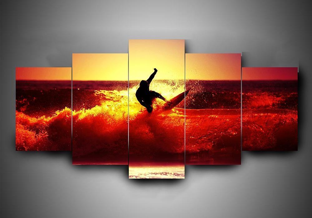 Surfing Highlights 1 - Sportliche Leinwandbilder Kunstdrucke