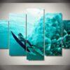 Surfing Underwater - Mystische Sport Leinwandbilder Kunstdrucke surfing underwater mystische sport leinwandbilder kunstdrucke 8595