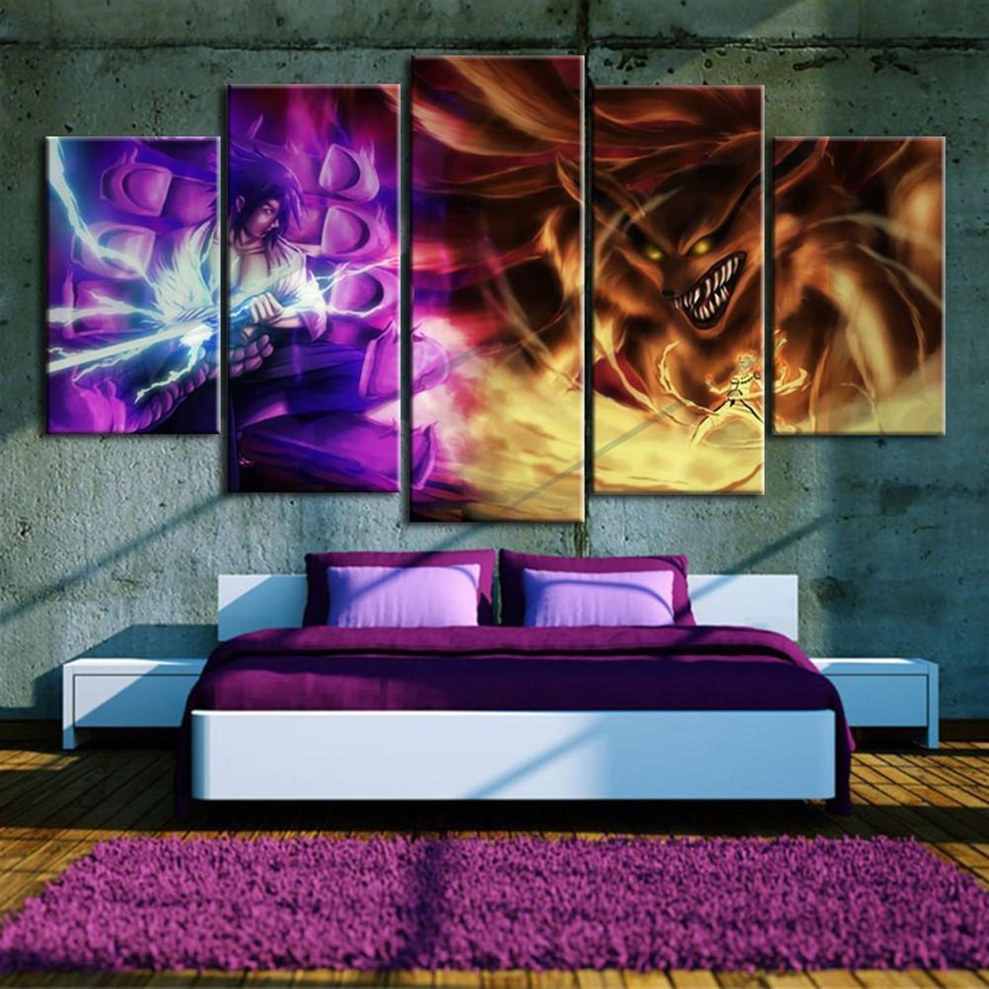 Susano Vs 9 Tail Beast Anime Leinwandbilder Kunstdrucke Rahmen