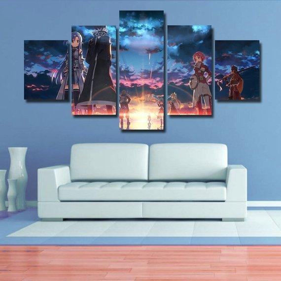 Sword Art Online Anime Leinwandbilder Kunstdrucke Rahmen