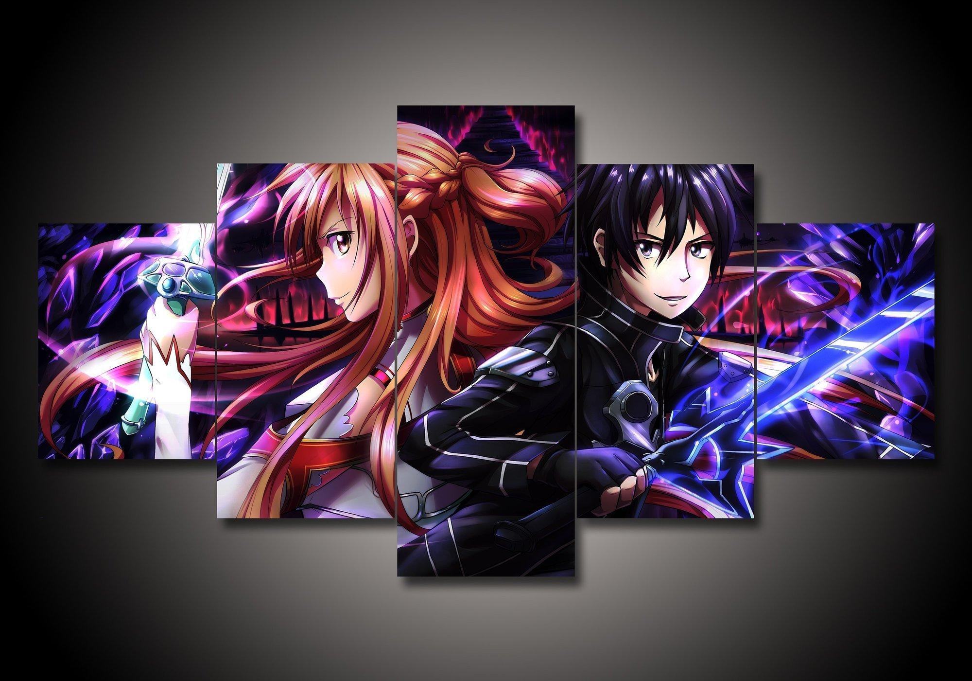 Sword Art Online Sao 1 Anime Leinwandbilder Kunstdrucke Rahmen