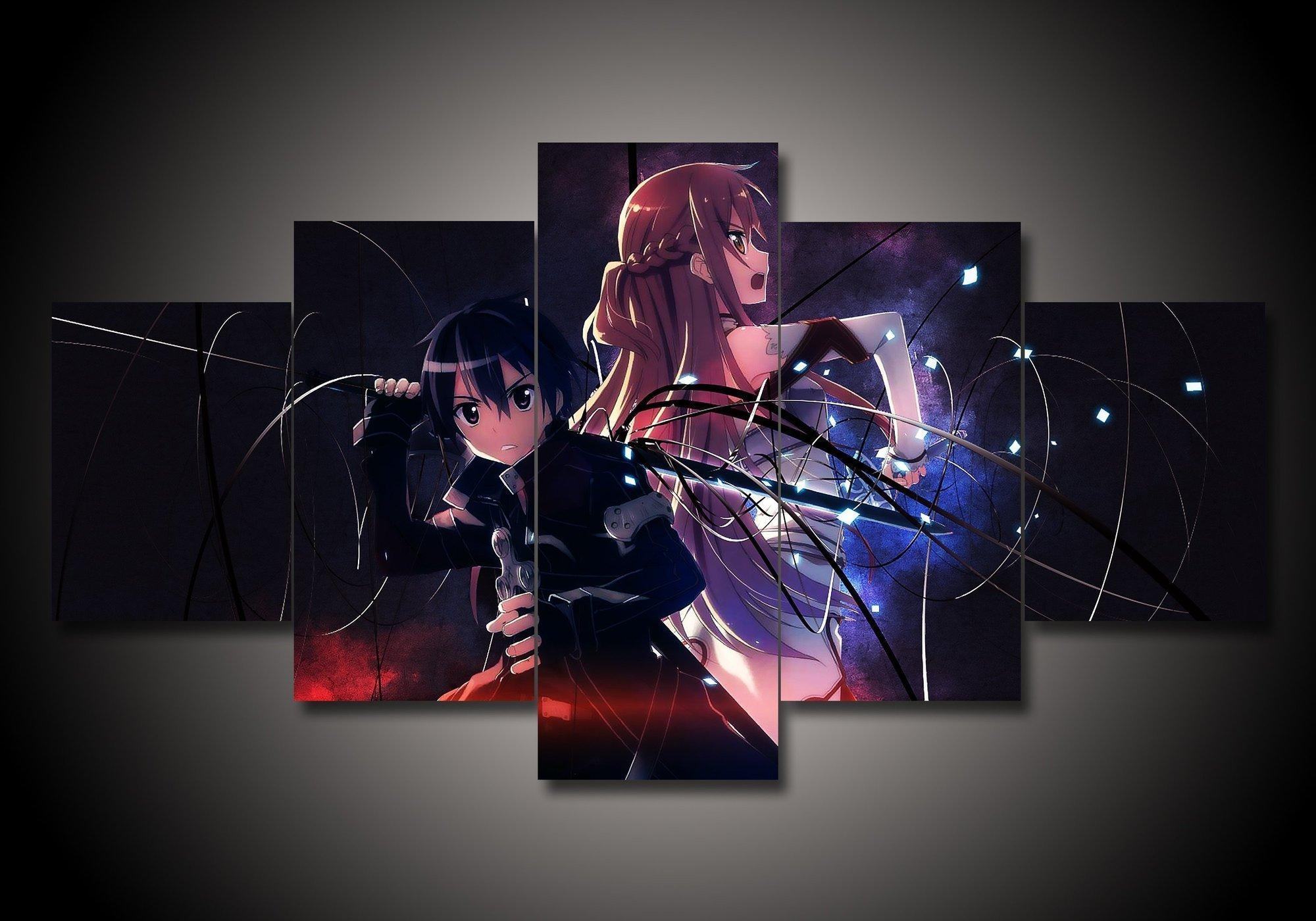 Sword Art Online Sao 6 Anime Leinwandbilder Kunstdrucke Rahmen