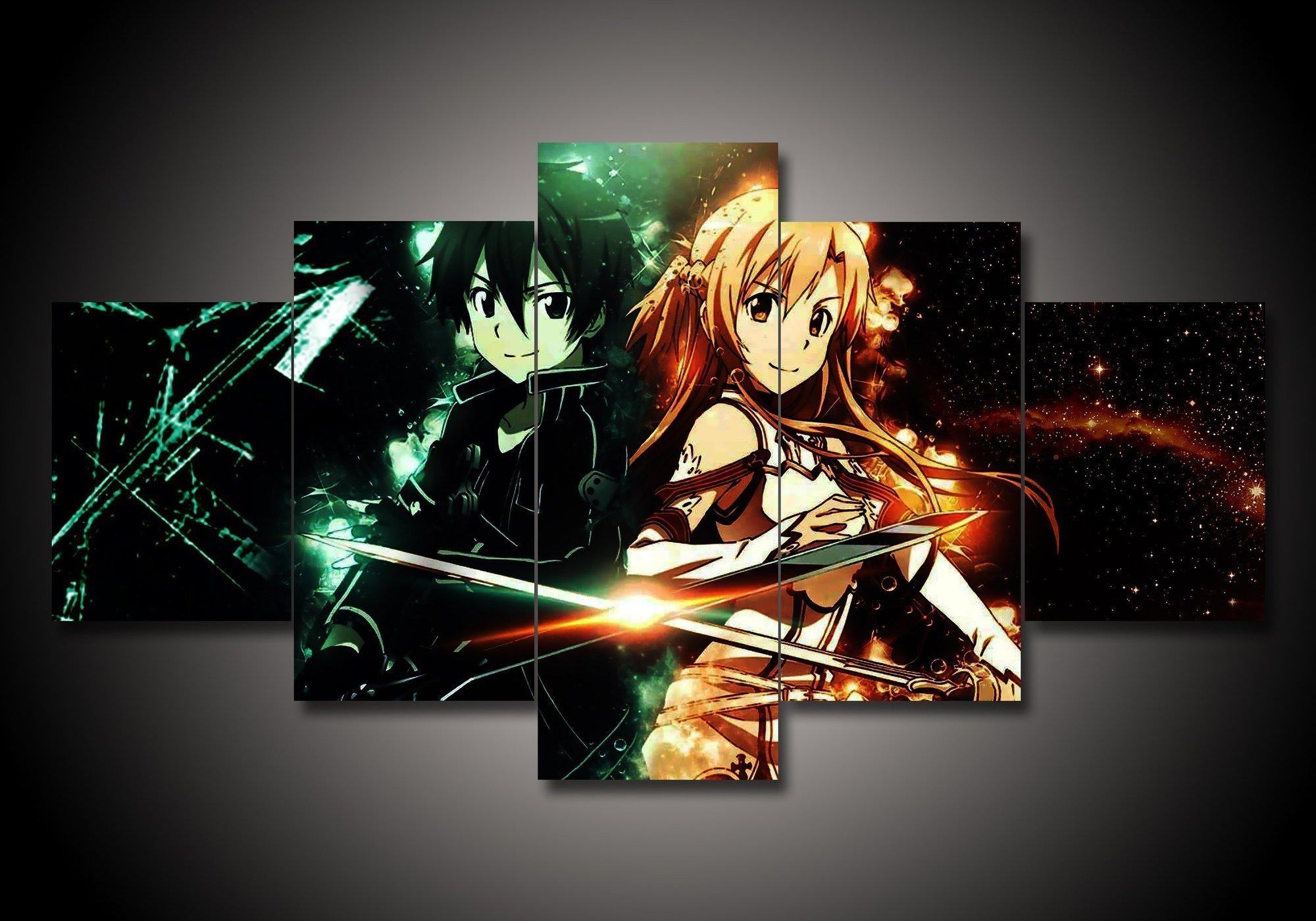 Sword Art Online Sao Anime Leinwandbilder Kunstdrucke Rahmen