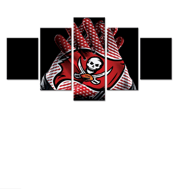 Tampa Bay Buccaneers Handschuh - Prägnante Sport Leinwandbilder Kunstdrucke