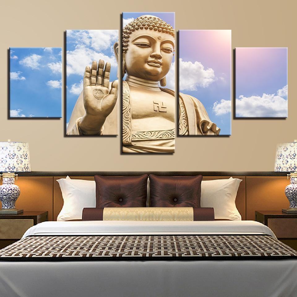 Tathagata Statue Of Buddha Buddhism Religion Leinwandbilder Kunstdrucke Rahmen