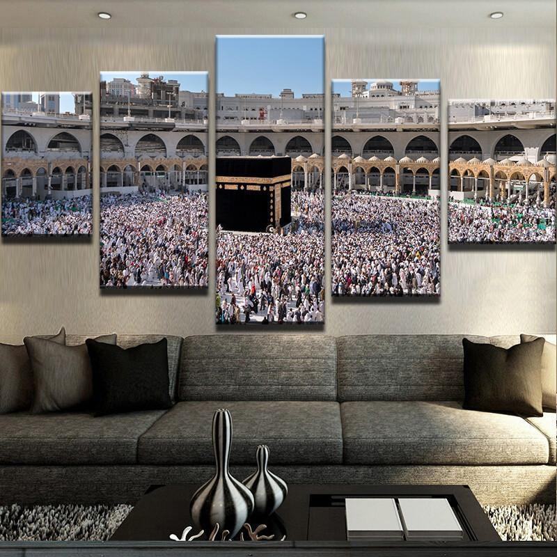 Tawaf At Kaaba Religion Leinwandbilder Kunstdrucke Rahmen-trungten-ev3cv