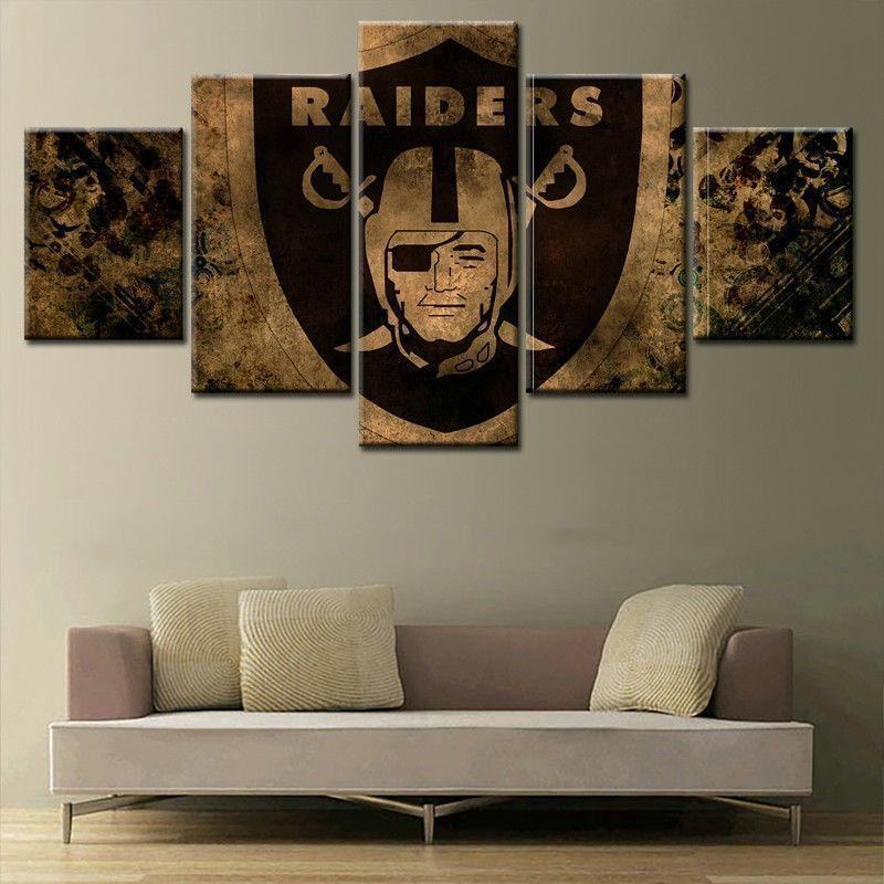 Team Oakland Raider - Inspirierende Sport Leinwandbilder Kunstdrucke