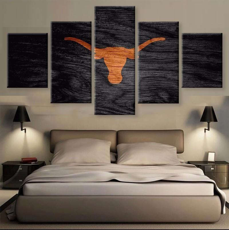 Texas Longhorns Logo Football Leinwandbilder Kunstdrucke  