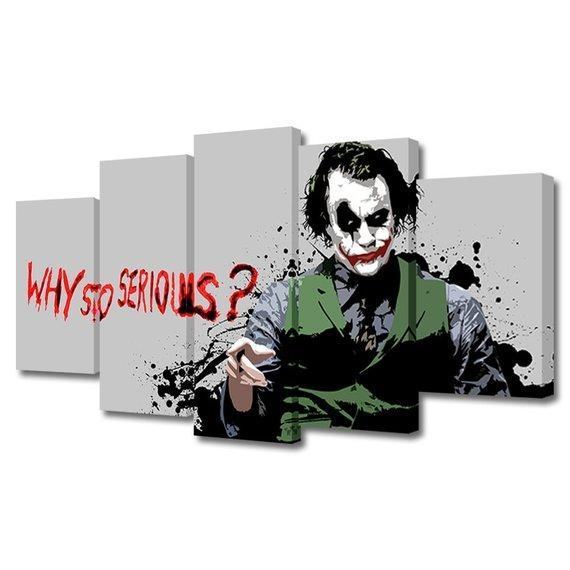 The Dark Knight Joker Why So Serious Movie Leinwandbilder Kunstdrucke
