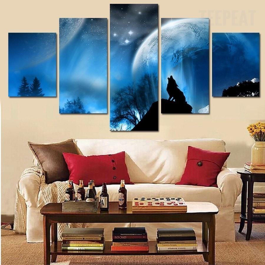 The Enchanting Wolf Animal Leinwandbilder Kunstdrucke  