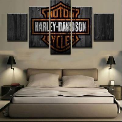 The Great Harley Davidson Car Motor Leinwandbilder Kunstdrucke Rahmen