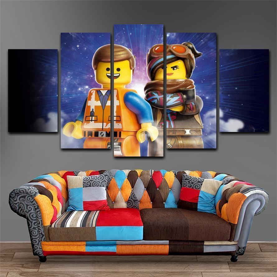 The Lego Movie Characters Cartoon Leinwandbilder Kunstdrucke  