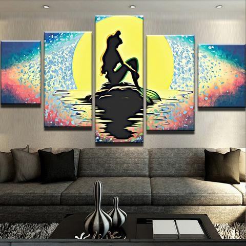 The Little Mermaid Karikatur Leinwandbilder Kunstdrucke Rahmen