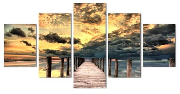 The Moment Before Sunrise Sunset Nature Leinwandbilder Kunstdrucke  