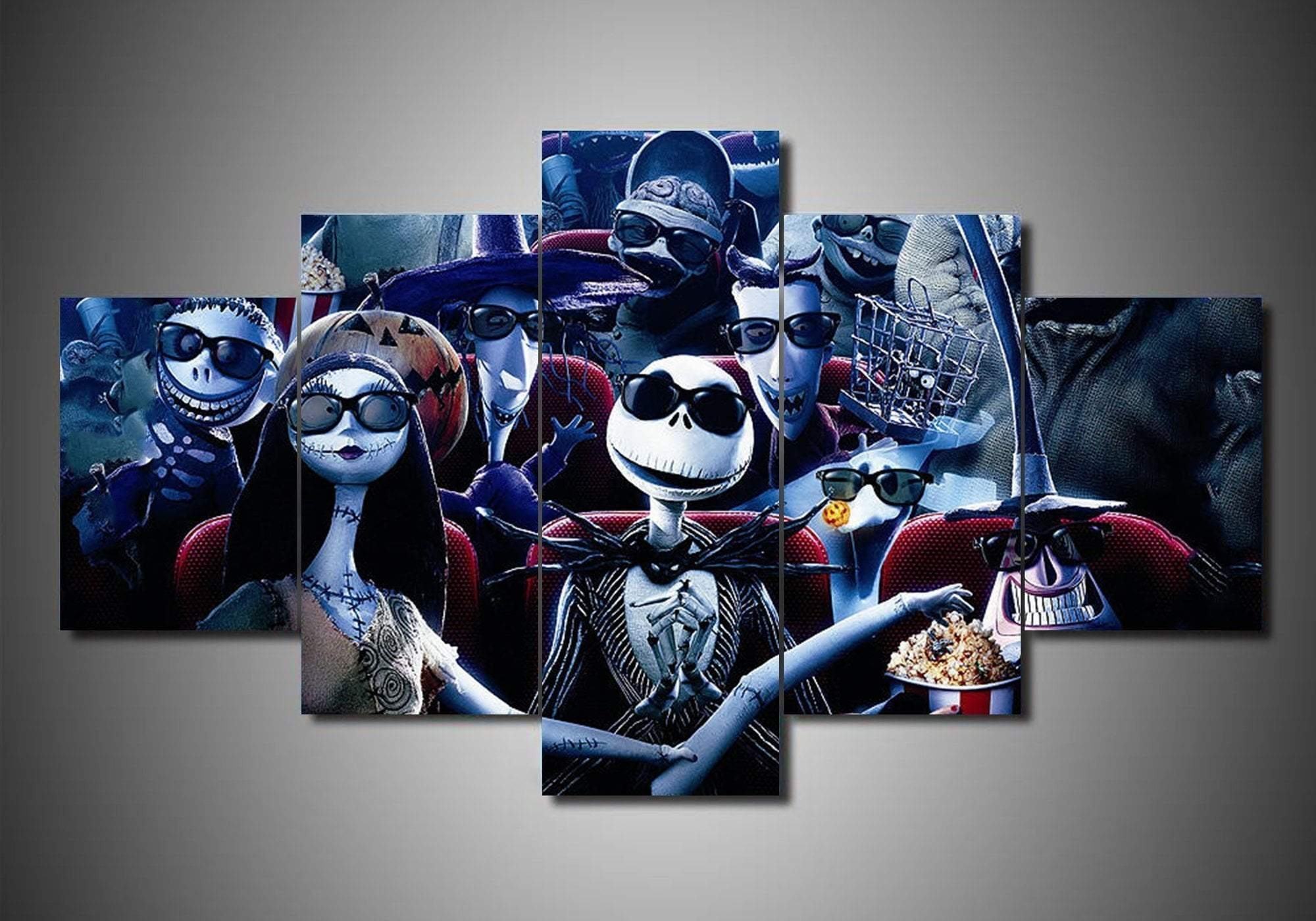 The Nightmare Before Christmas Jack Skellington 05 Cartoon Leinwandbilder Kunstdrucke Rahmen