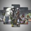 the nightmare before christmas karikatur leinwandbilder kunstdrucke rahmen 4317