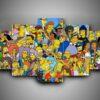 the simpsons 3 karikatur leinwandbilder kunstdrucke rahmen 6865