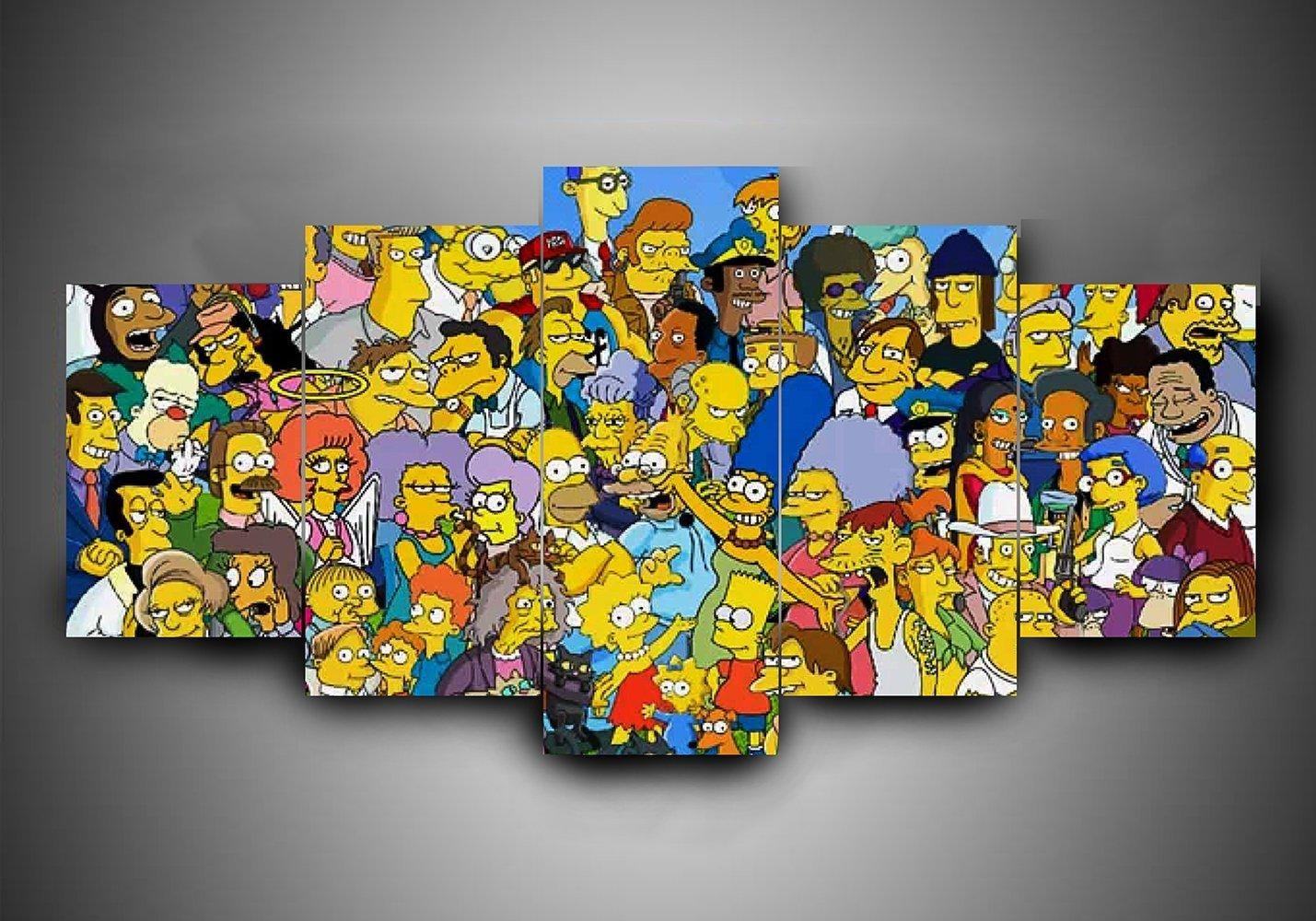 The Simpsons 3 Karikatur Leinwandbilder Kunstdrucke Rahmen