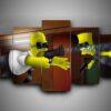 the simpsons 5 karikatur leinwandbilder kunstdrucke rahmen 5599