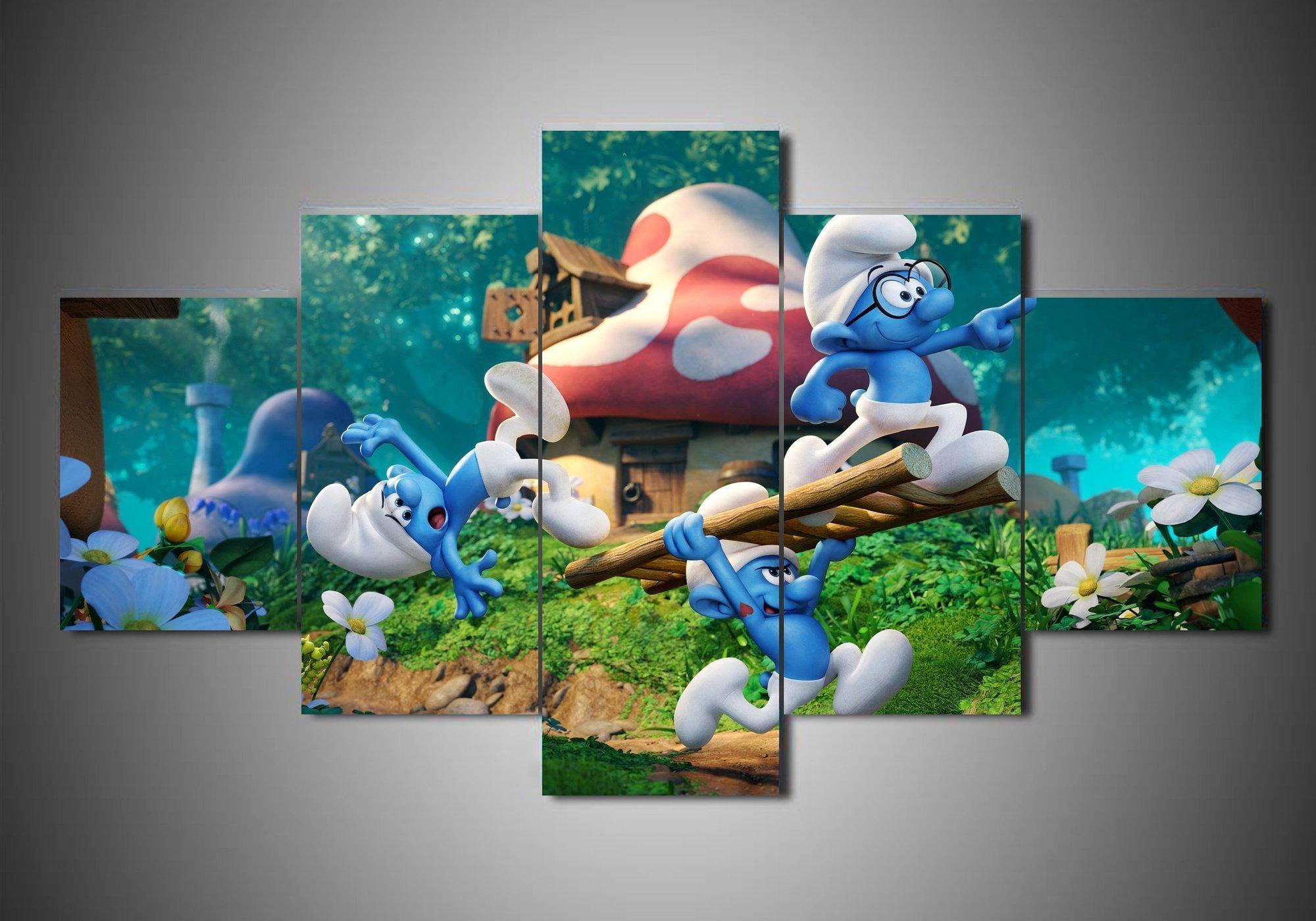 The Smurfs 1 Karikatur Leinwandbilder Kunstdrucke Rahmen