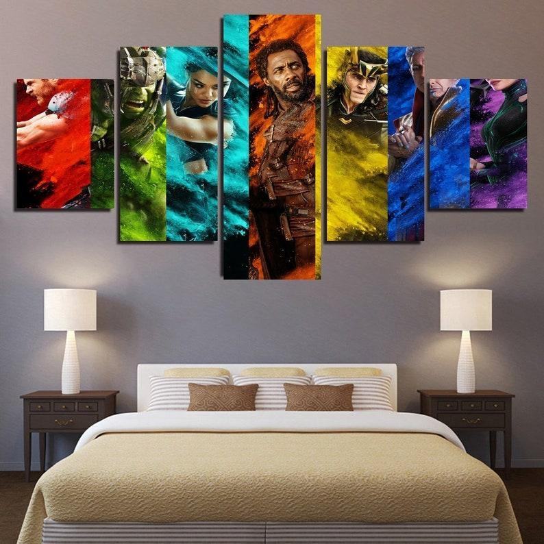 Thor Ragnarok 2 Leinwandbilder Kunstdrucke Rahmen