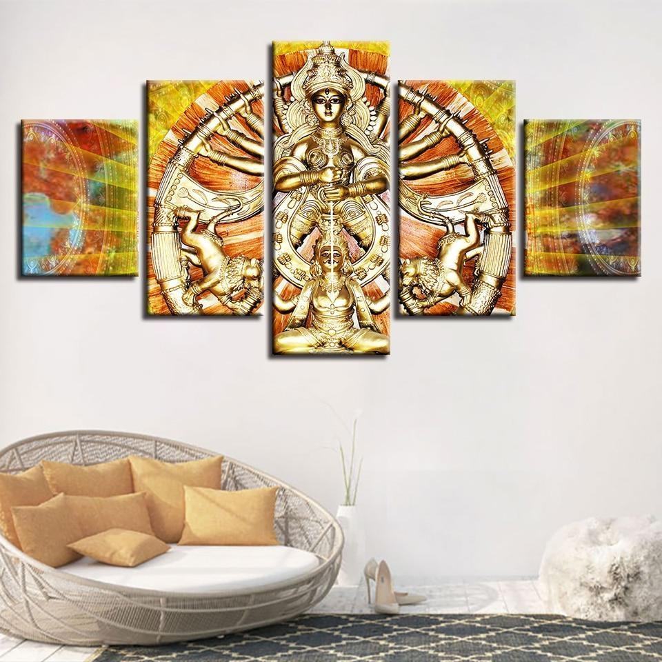 Thousand-hand Kwan-yin Religion Leinwandbilder Kunstdrucke Rahmen