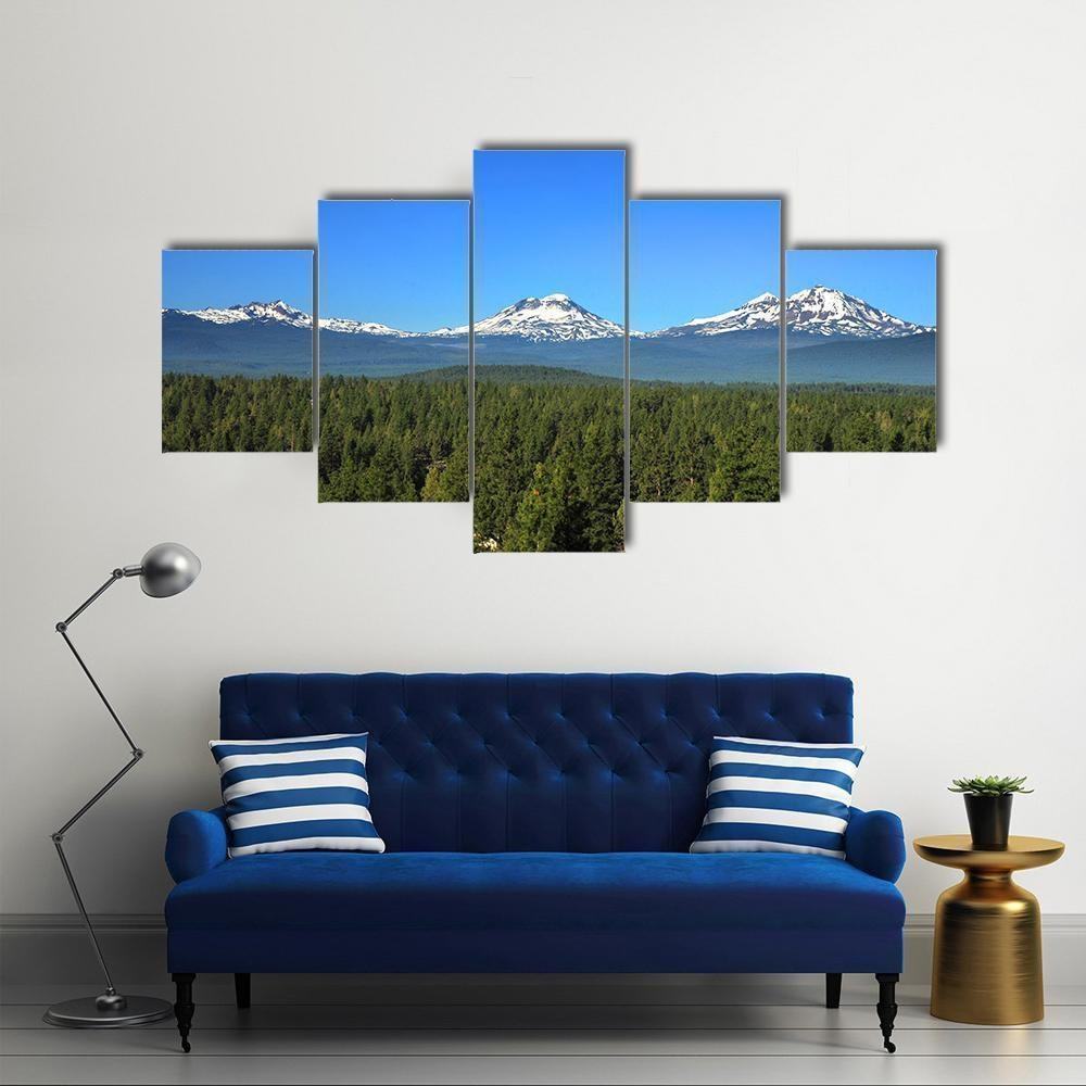 Three Sisters Mountains In Oregon Nature Leinwandbilder Kunstdrucke Rahmen