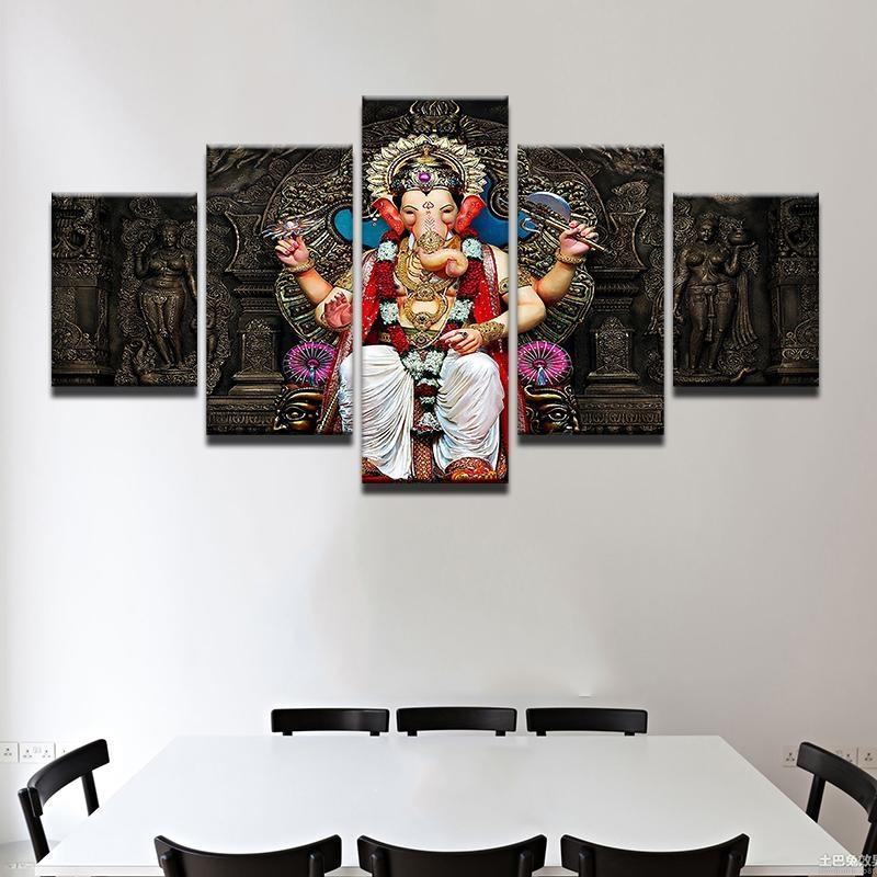 Tibetan Buddhism Ganesh 01 Religion Leinwandbilder Kunstdrucke Rahmen