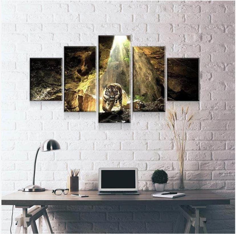 Tiger Zorn Leinwandbilder Kunstdrucke Rahmen