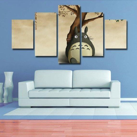 Totoro 03 Anime Leinwandbilder Kunstdrucke Rahmen