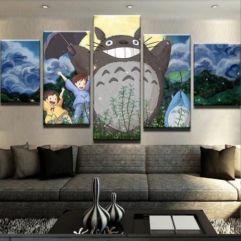 Totoro Karikatur Leinwandbilder Kunstdrucke Rahmen