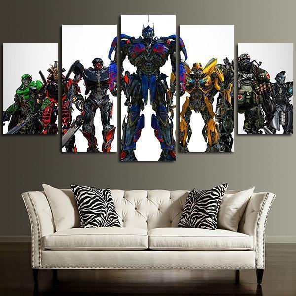 Transformers Characters Team Movie Leinwandbilder Kunstdrucke Rahmen