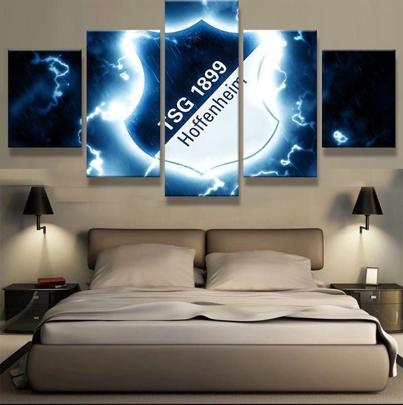 TSG 1899 Hoffenheim Fußballteam - Außergewöhnliche Sport Leinwandbilder Kunstdrucke