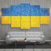 ukraine mosaik flagge ästhetische sport leinwandbilder kunstdrucke 7740