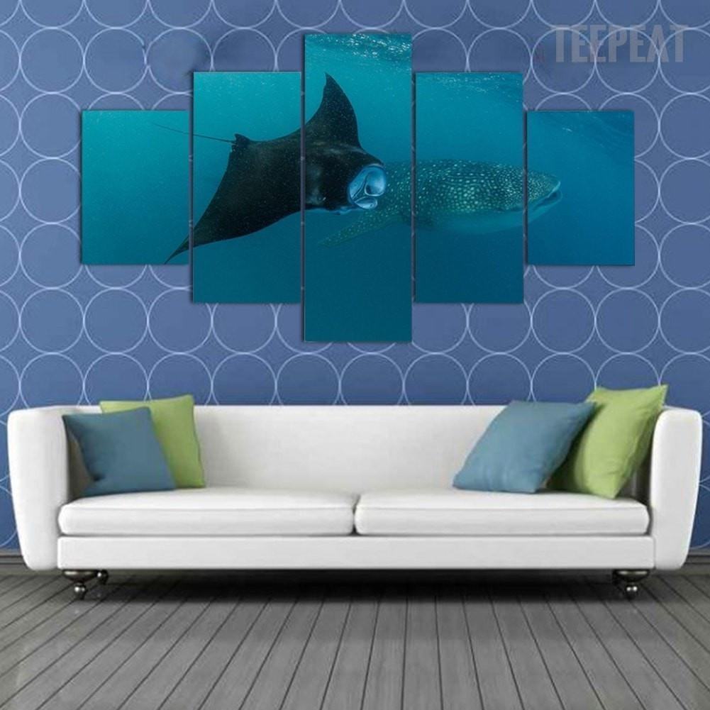 Underwater Best Buds Anime Leinwandbilder Kunstdrucke  