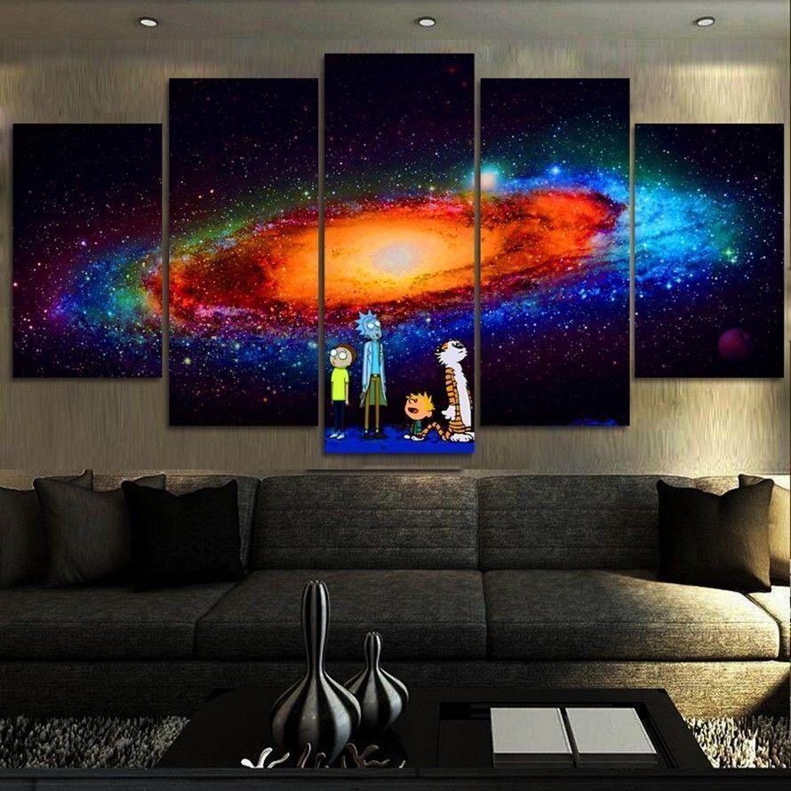Universe Rick And Morty- Karikatur Leinwandbilder Kunstdrucke Rahmen