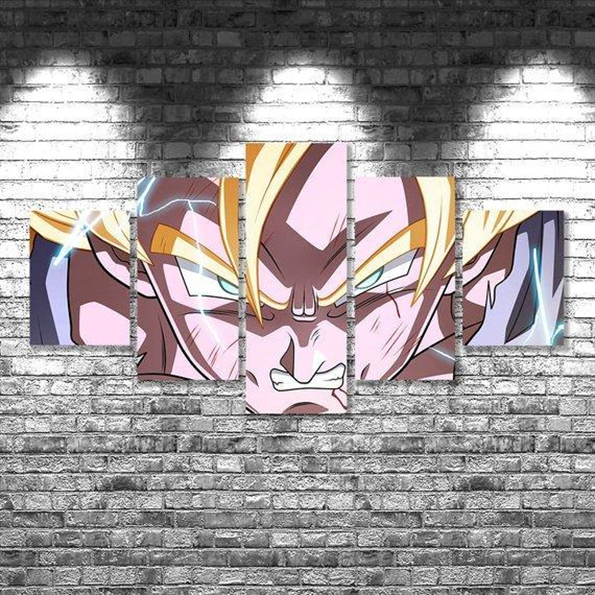 Unkontrollierter Vegeta Dragon Balls: Anime Leinwandbilder Kunstdrucke Mit Rahmen