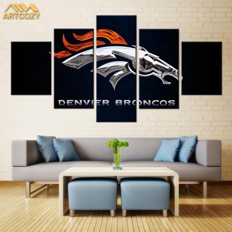 USA Denver Broncos - Klassische Sport Leinwandbilder Kunstdrucke