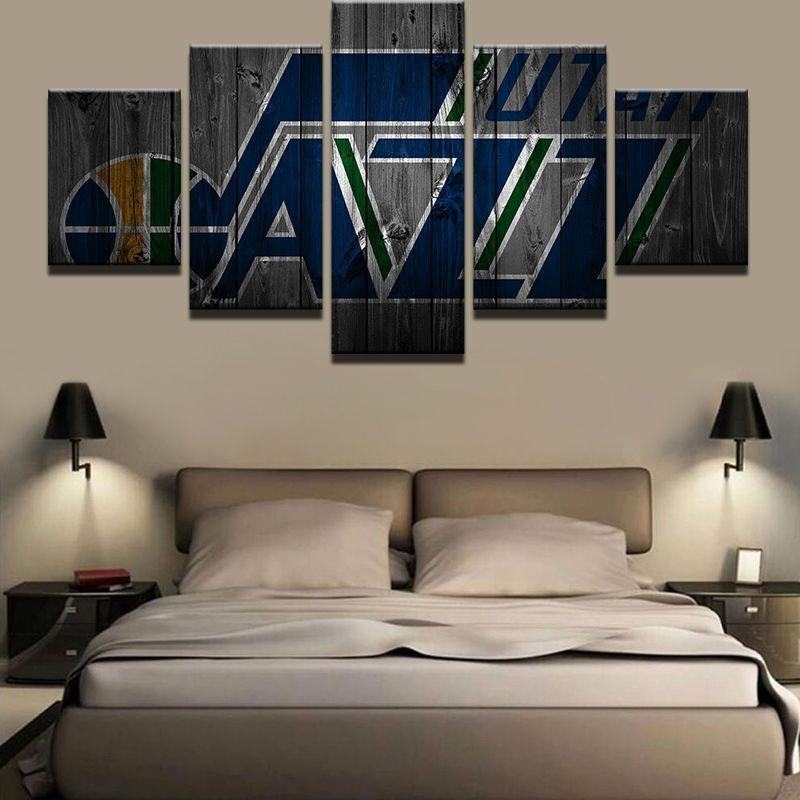 Utah Jazz Nba Basketball Leinwandbilder Kunstdrucke Rahmen