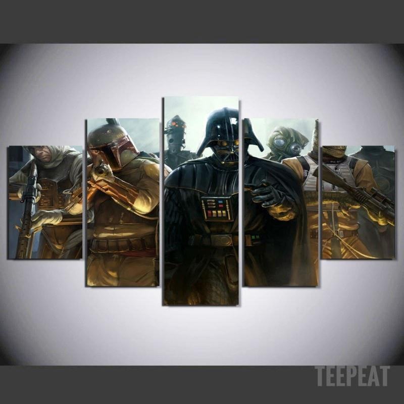 Vader And Bounty Hunters Movie Leinwandbilder Kunstdrucke  