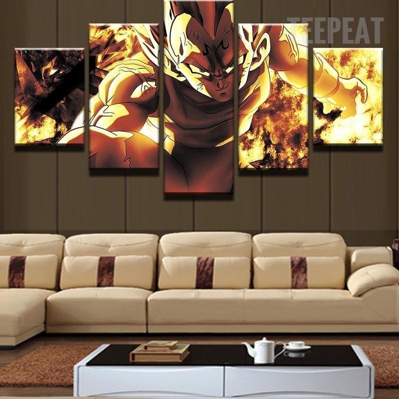 Vegeta The Prince Of Sayan Anime Leinwandbilder Kunstdrucke Rahmen