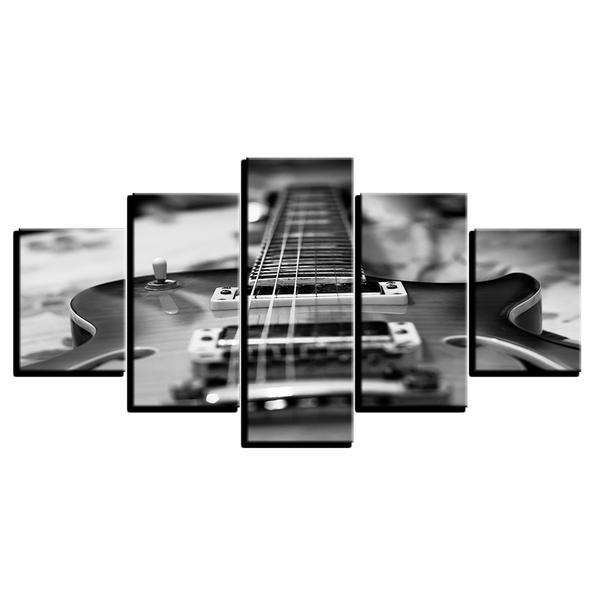 Vintage Classic Guitar For Guitarist Black And White Music Leinwandbilder Kunstdrucke  