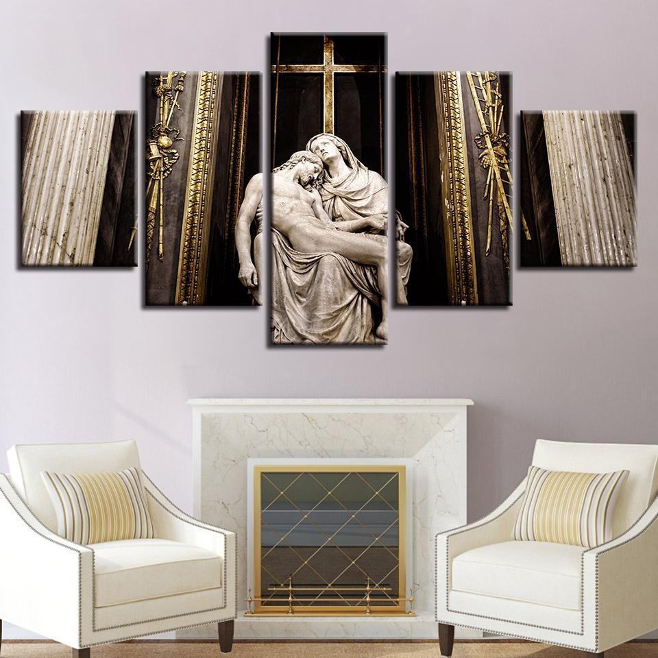 Virgin Mary And Jesus Religion Leinwandbilder Kunstdrucke Rahmen