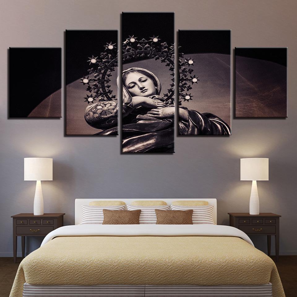 Virgin Mary Jesus Religion Leinwandbilder Kunstdrucke Rahmen