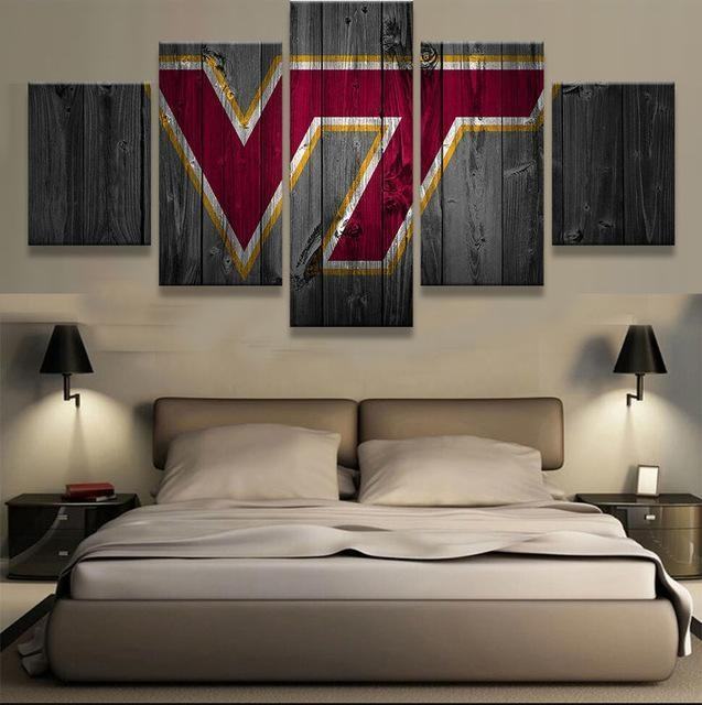 Virginia Tech Hokies Sport Leinwandbilder Kunstdrucke Rahmen
