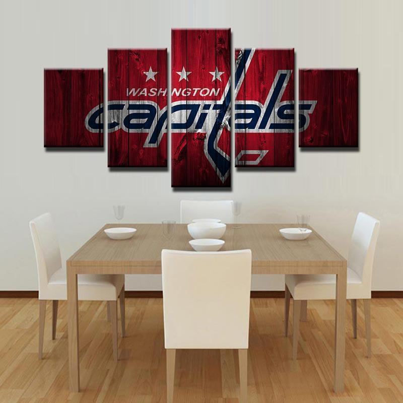 Washington Capitals Holz - Einzigartige Sport Leinwandbilder Kunstdrucke