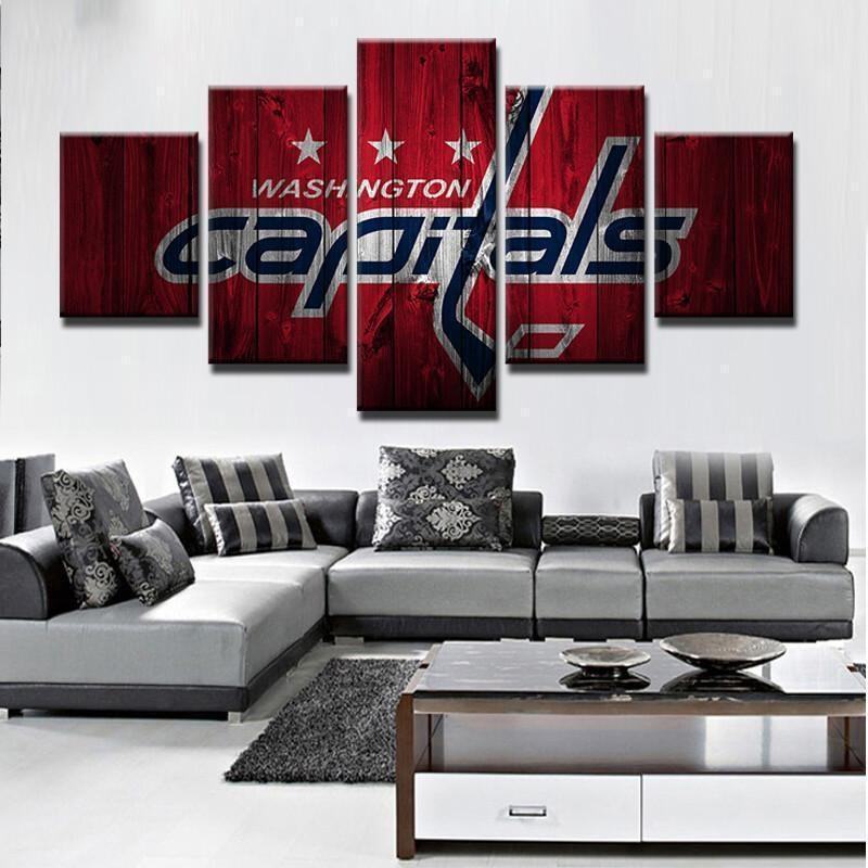 Washington Capitals Logo 2 Ice Hockey Leinwandbilder Kunstdrucke  