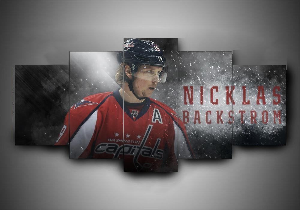 Washington Capitals Nicklas Bäckström - Legendäre Sport Leinwandbilder Kunstdrucke