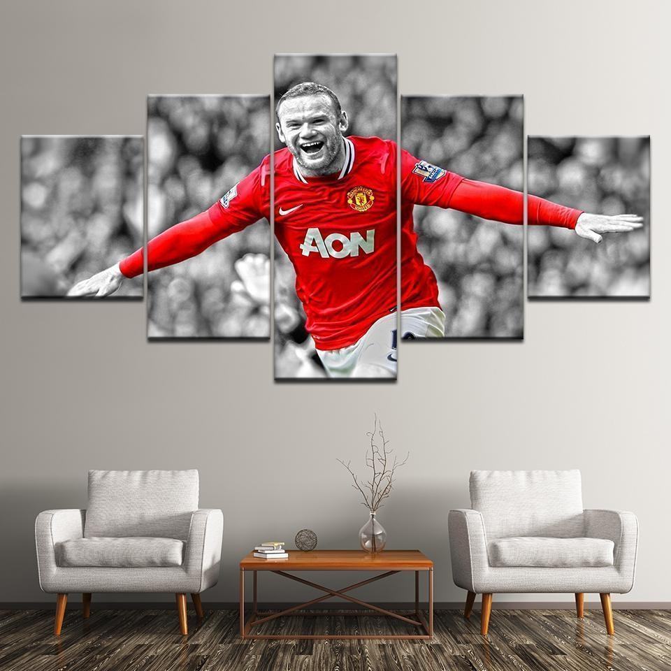 Wayne Rooney Manchester United Soccer Leinwandbilder Kunstdrucke  