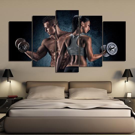 Weightlifting Fitness Workout Sport Leinwandbilder Kunstdrucke  